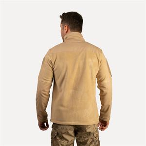 Taktik Polar Ceket Bej 3536 Tam Fermuar Polar Ceket