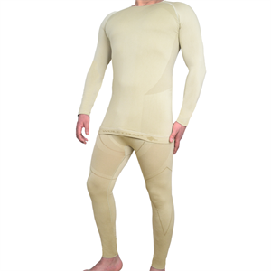 Fonksiyonel Termal Üst İçlik, Proaktif Uzun Kollu Tişört Kum Rengi