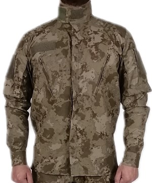 Yeni Tip Askeri Kamuflaj Uzun Kollu Gömlek Kışlık