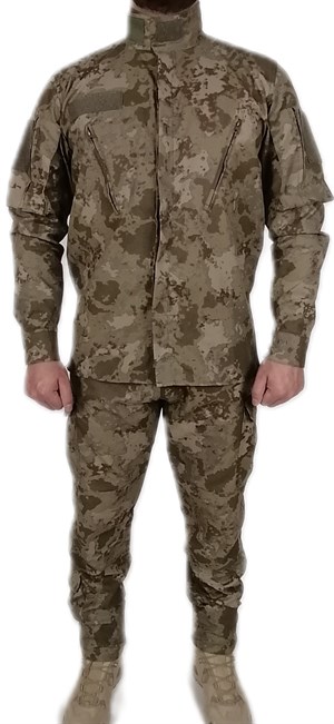 Yeni Tip Askeri Kamuflaj Uzun Kollu Gömlek Kışlık