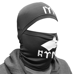 Türk Yazılı Kar Maskesi, Kurt Logolu Balaklava Maske, Göktürkçe Türk Yazılı Maske Siyah, Kask Altı Maske