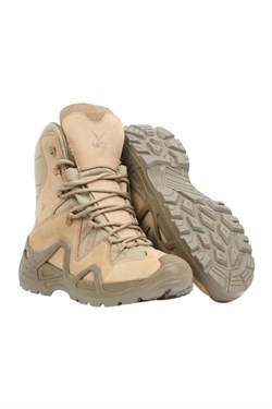 Vogel Fermuarlı Askeri Bot Bej Rengi 1491