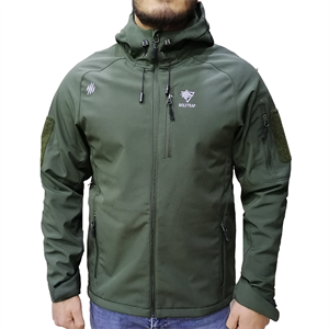 Wolftrap 5 Cepli Kapüşonlu Softshell Soğuk Geçirmez Mont Haki