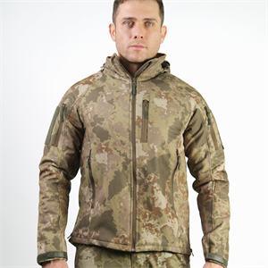 Wolftrap Askeri Kamuflaj Desenli Softshell Mont 4516 Su Rüzgar Geçirmez Mont