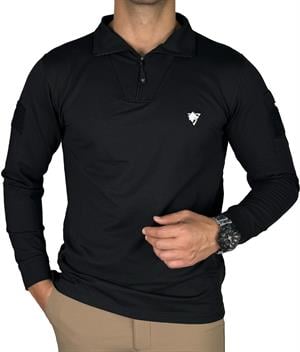 Wolftrap Iraz Balıkçı Yaka Uzun Kollu Taktik T-Shirt Siyah