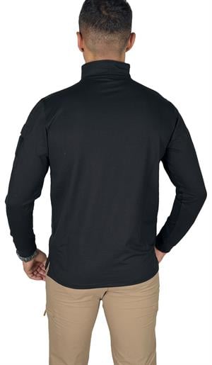 Wolftrap Iraz Balıkçı Yaka Uzun Kollu Taktik T-Shirt Siyah