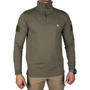 IRAZ Balıkçı Yaka Uzun Kollu Taktik T-Shirt Haki