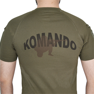 Wolftrap Komando Yazılı Kısa Kollu Baskılı Taktik Tişört Haki