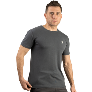 FUR Erkek Antrasit Basic Tişört - Kısa Kollu Bisiklet Yaka Regular Fit