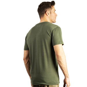 FUR Erkek Haki Basic Tişört - Kısa Kollu Bisiklet Yaka Regular Fit