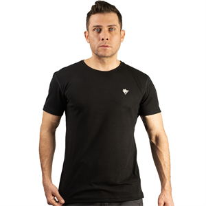 FUR Erkek Siyah Basic Tişört - Kısa Kollu Bisiklet Yaka Regular Fit