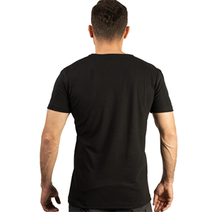 FUR Erkek Siyah Basic Tişört - Kısa Kollu Bisiklet Yaka Regular Fit