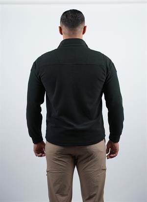 Wolftrap Tactical Yalaz Balıkçı Yaka Siyah Taktik Polar Kazak