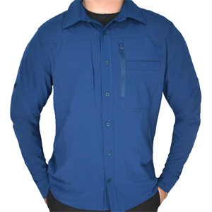 Wolftrap Uzun Kollu 4 Mevsim Parlement Mavisi Taktik Gömlek