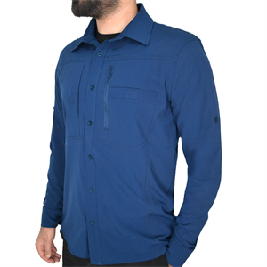 Wolftrap Uzun Kollu 4 Mevsim Parlement Mavisi Taktik Gömlek