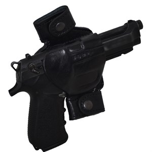 Yarım Kelebek Kemerden Çıtçıtlı Deri Silah Kılıfı