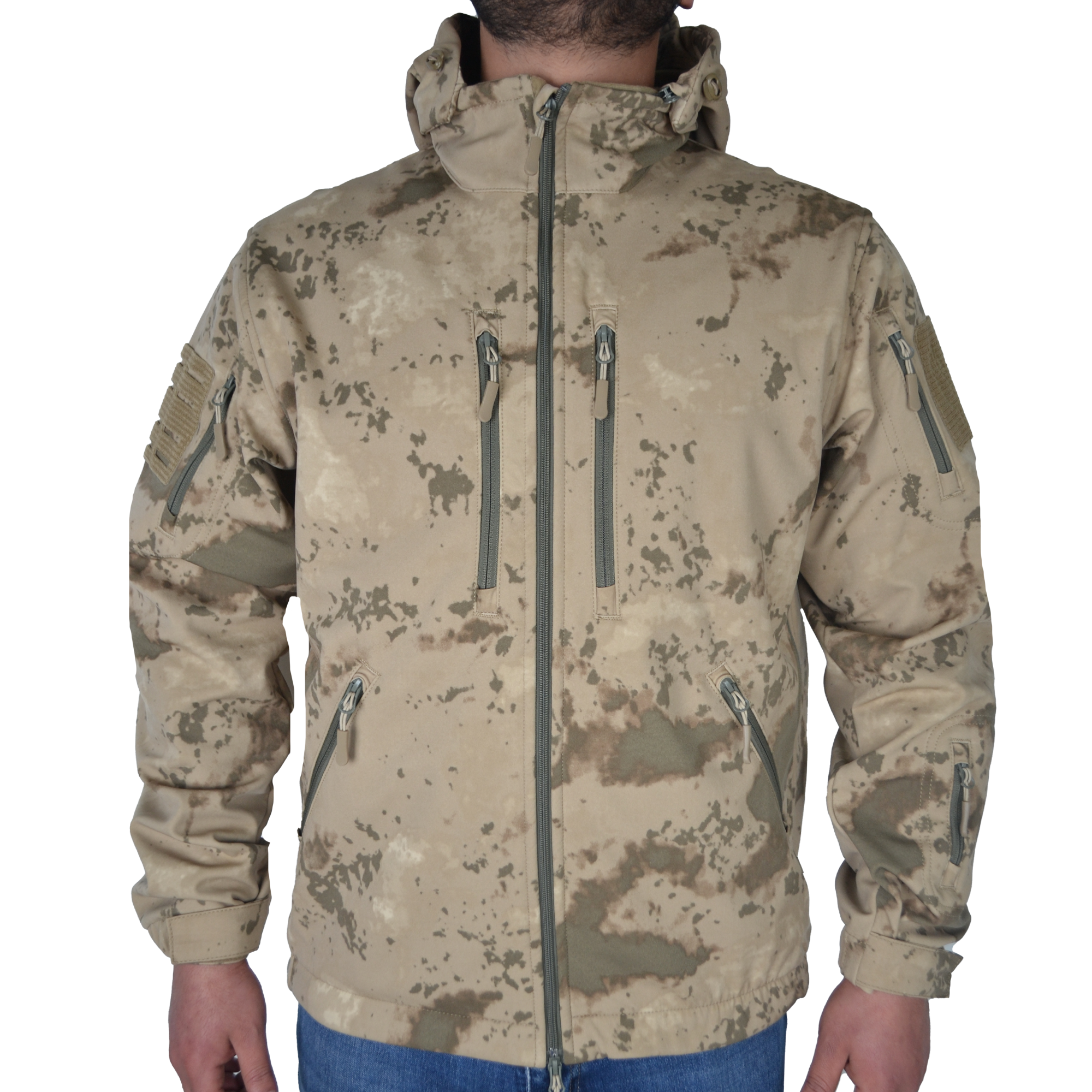 10 Cepli Jandarma Kamuflaj Desenli Softshell Mont, Rüzgar Geçirmez Mont | Softshell Mont Modelleri Ve Fiyatları