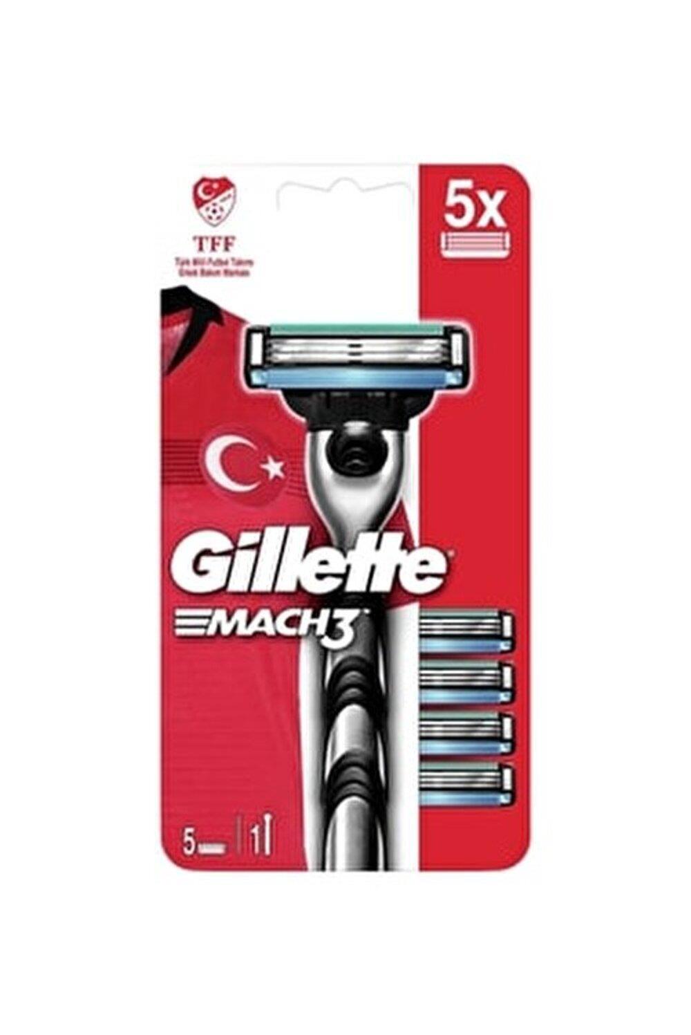 Gillette Mach 3 Tıraş Bıçağı 5 Yedek Bıçak | Tıraş Bıçağı Çeşitleri ve Fiyatları | Şimşekoğlu Askeri Malzeme