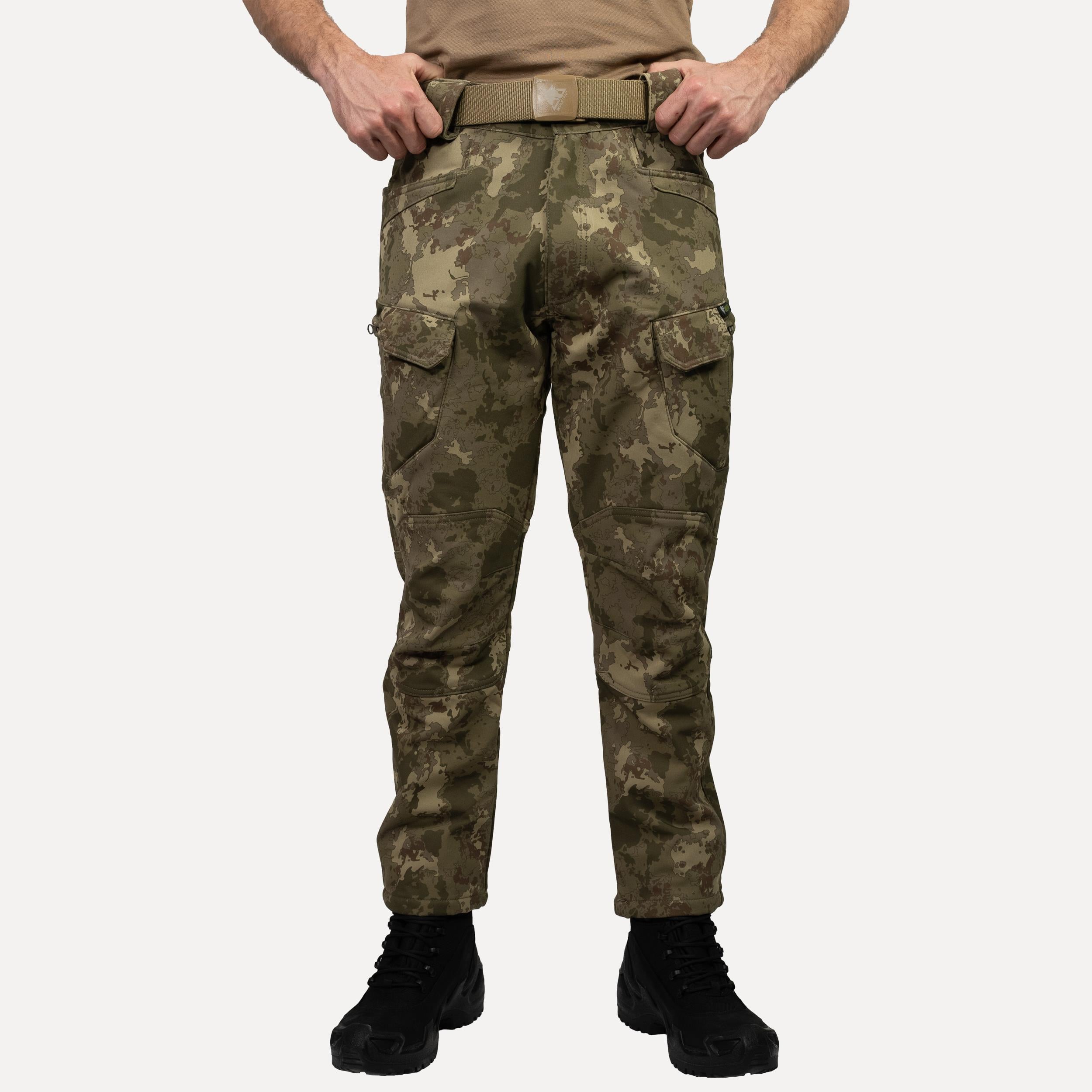 Askeri Kamuflaj Desenli 1062 8 Cepli Softshell Pantolon, İçi Polarlı Softshell Pantolon | Şimşekoğlu Askeri Malzeme