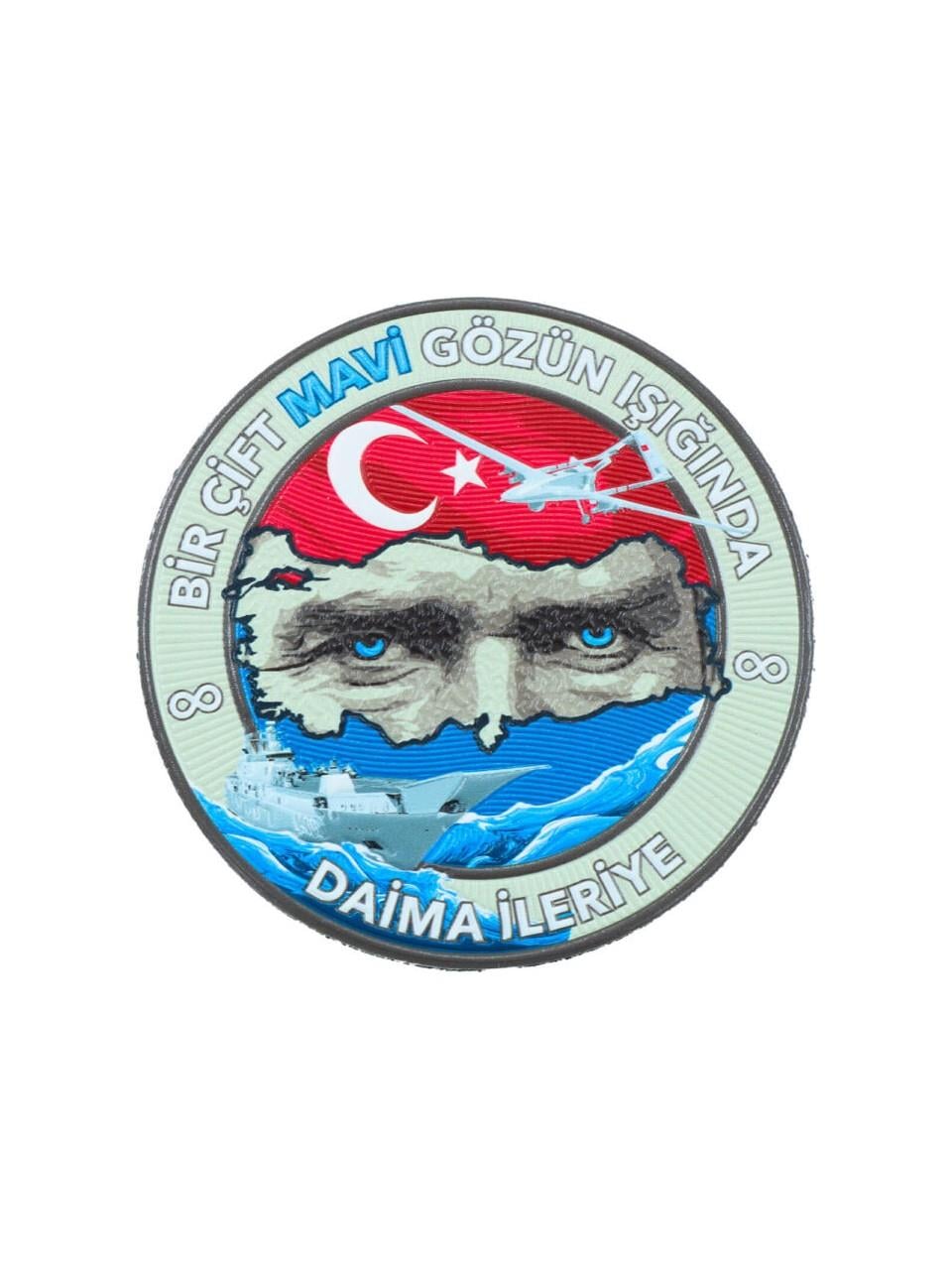 Bir Çift Mavi Gözün Işığında Daima İleriye Peç, Askeri Peç , Atatürk Arma | Peç Modelleri ve Fiyatları