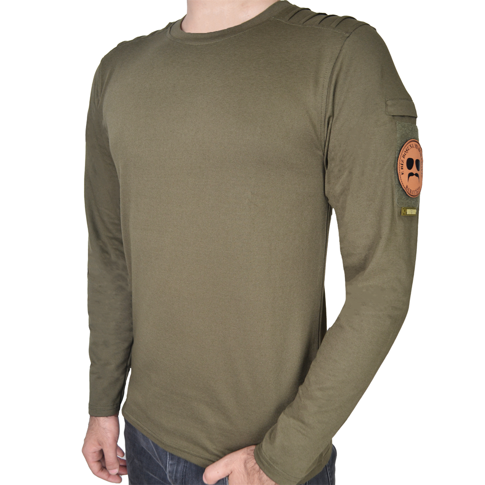 Dalga Desenli 2 Cepli Uzun Kollu Taktik T-Shirt Haki | Taktik T-Shirt Modelleri Ve Fiyatları | Şimşekoğlu Askeri Malzeme