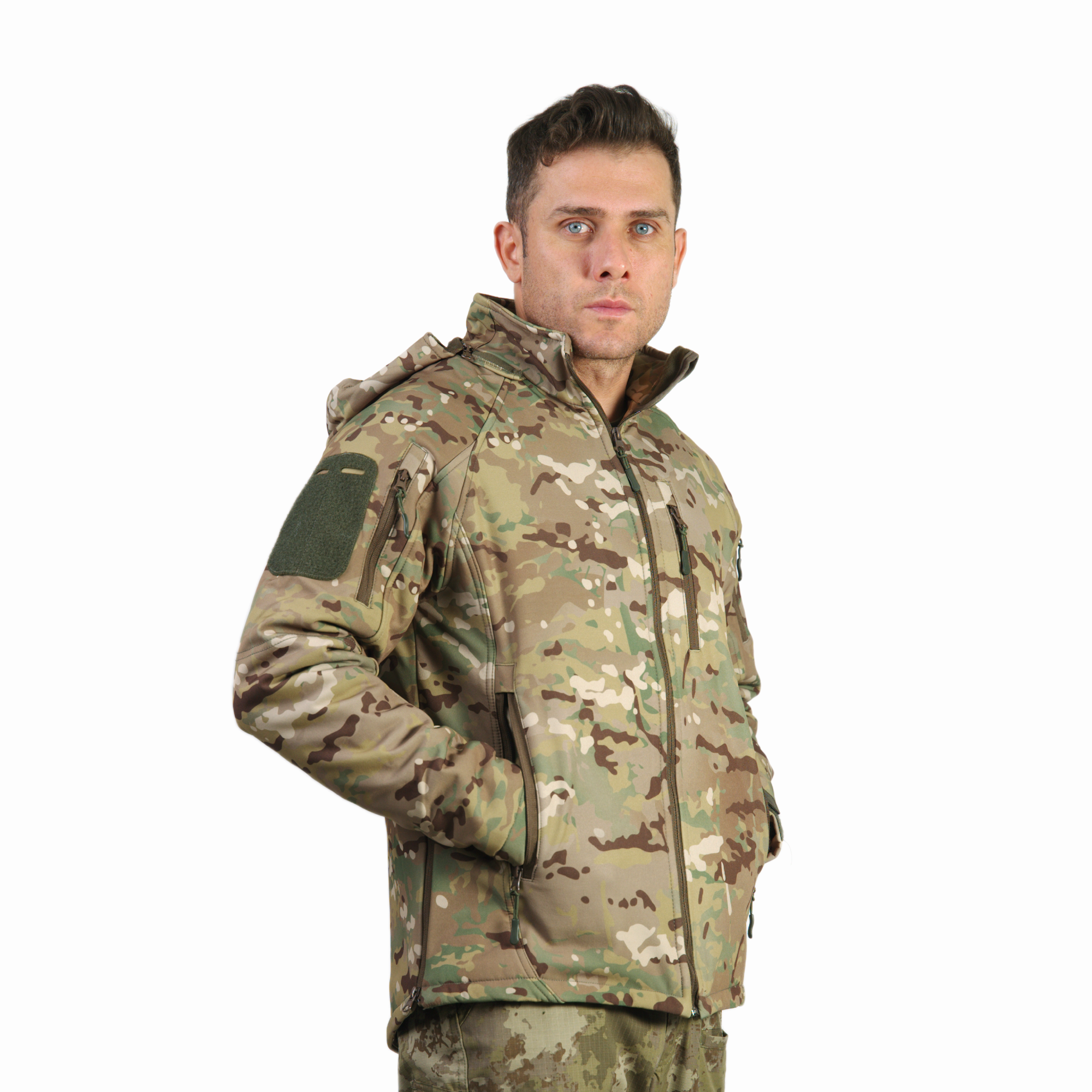 Multicam Kamuflaj Desenli 5 Cepli Softshell Soğuk Geçirmez Mont | Softshell Mont Modelleri Ve Fiyatları | Şimşekoğlu Askeri Malzeme