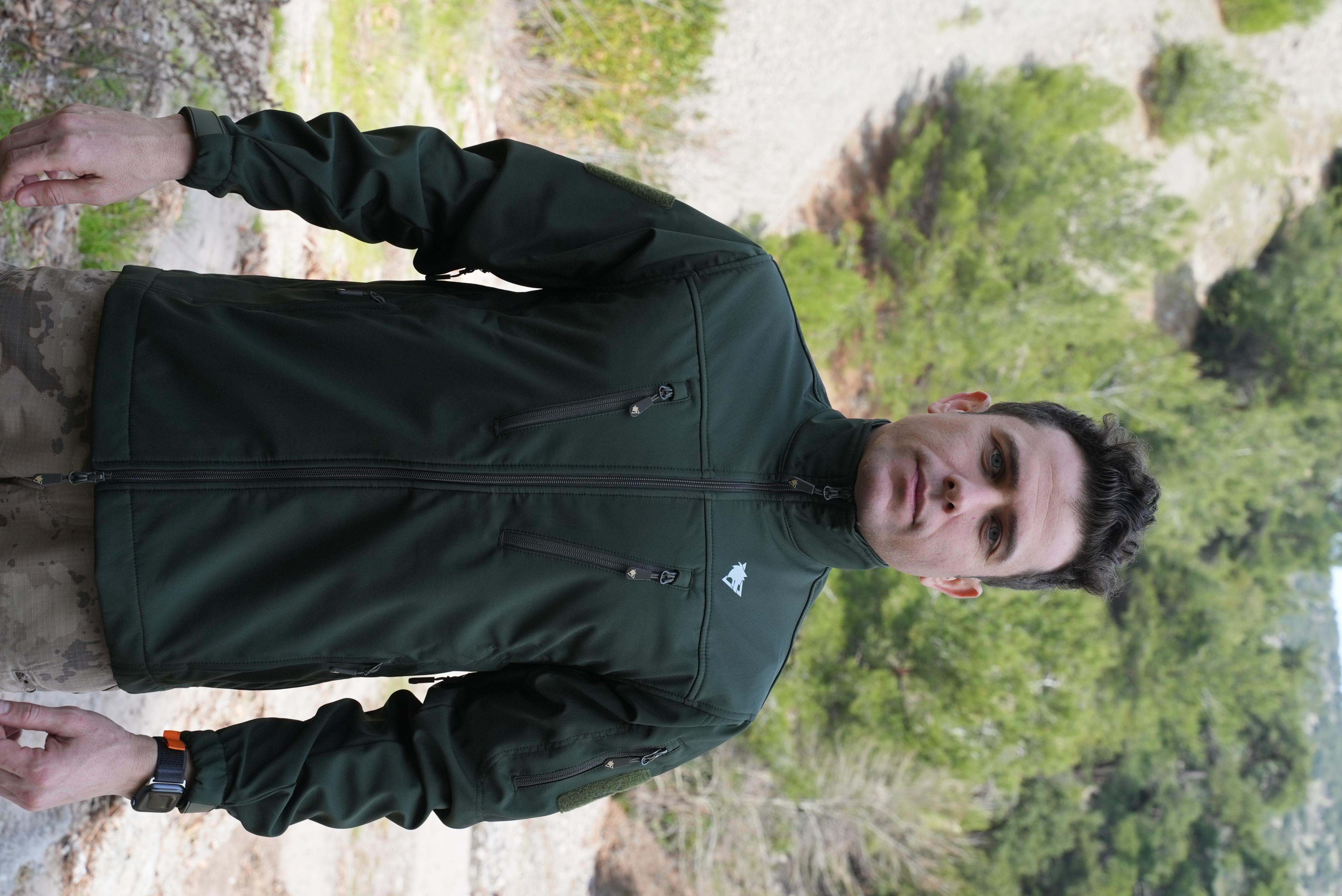 Softshell Mont Haki, 7 Cepli Rüzgar Geçirmez Softshell Mont Haki, Outdoor Erkek Mont | Softshell Mont Modelleri,Fiyatları