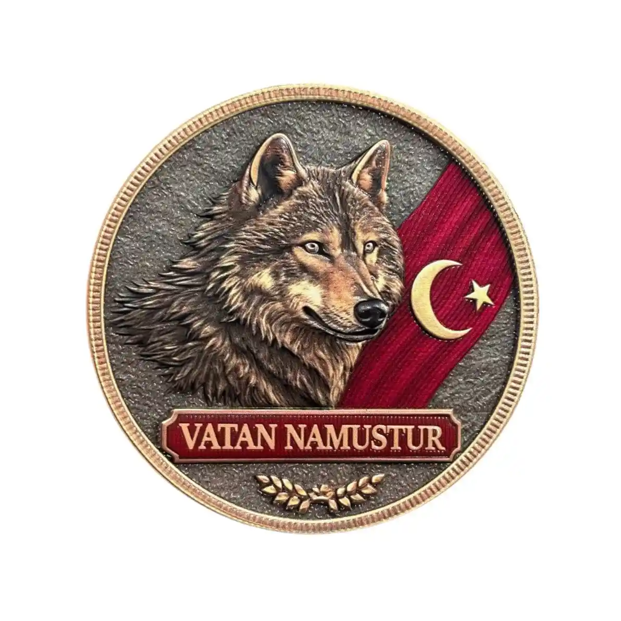 Vatan Namustur Bozkurt Patch 9.5 cm | Askeri Arma Ve Peç Modelleri - Şimşekoğlu Askeri Malzeme