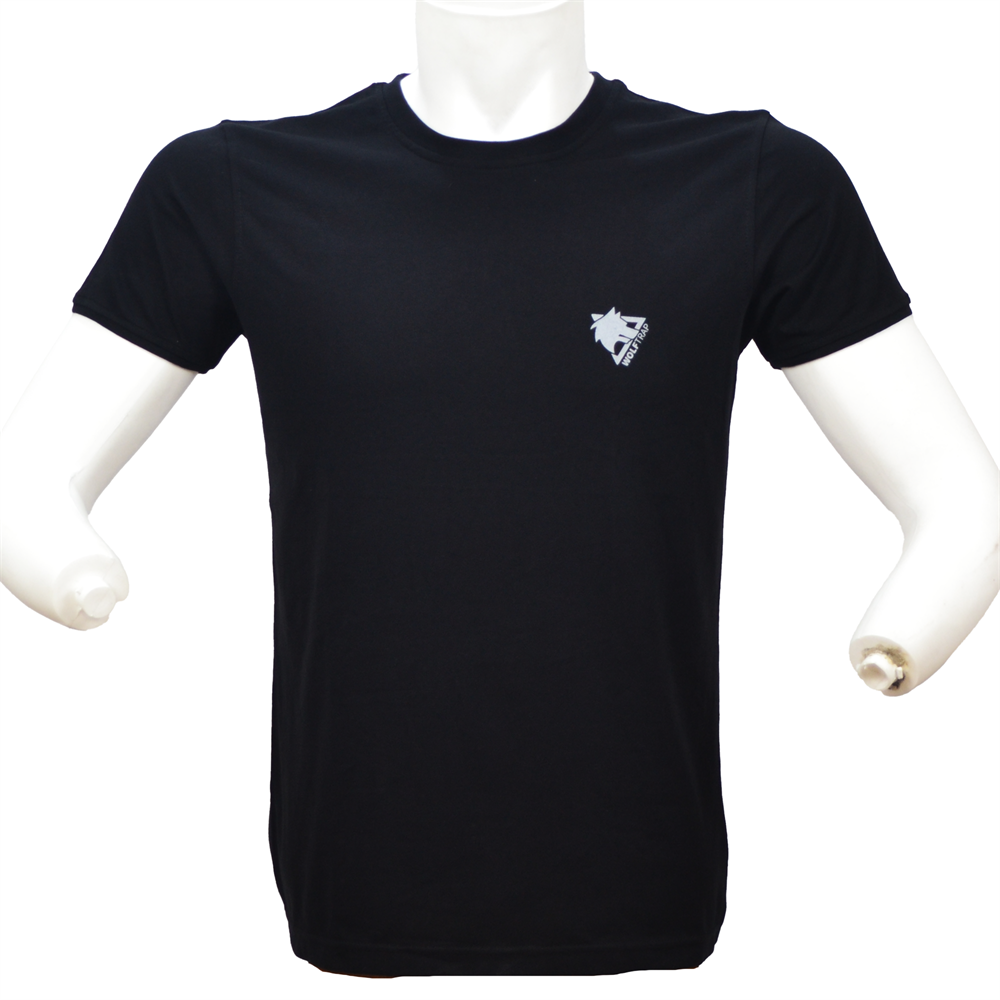 Wolftrap %100 Pamuk Siyah Kısa Kollu Tişört, Bisiklet Yaka Rahat T-Shirt | Taktik Tişört Modelleri Ve Fiyatları | Şimşekoğlu Askeri Malzeme