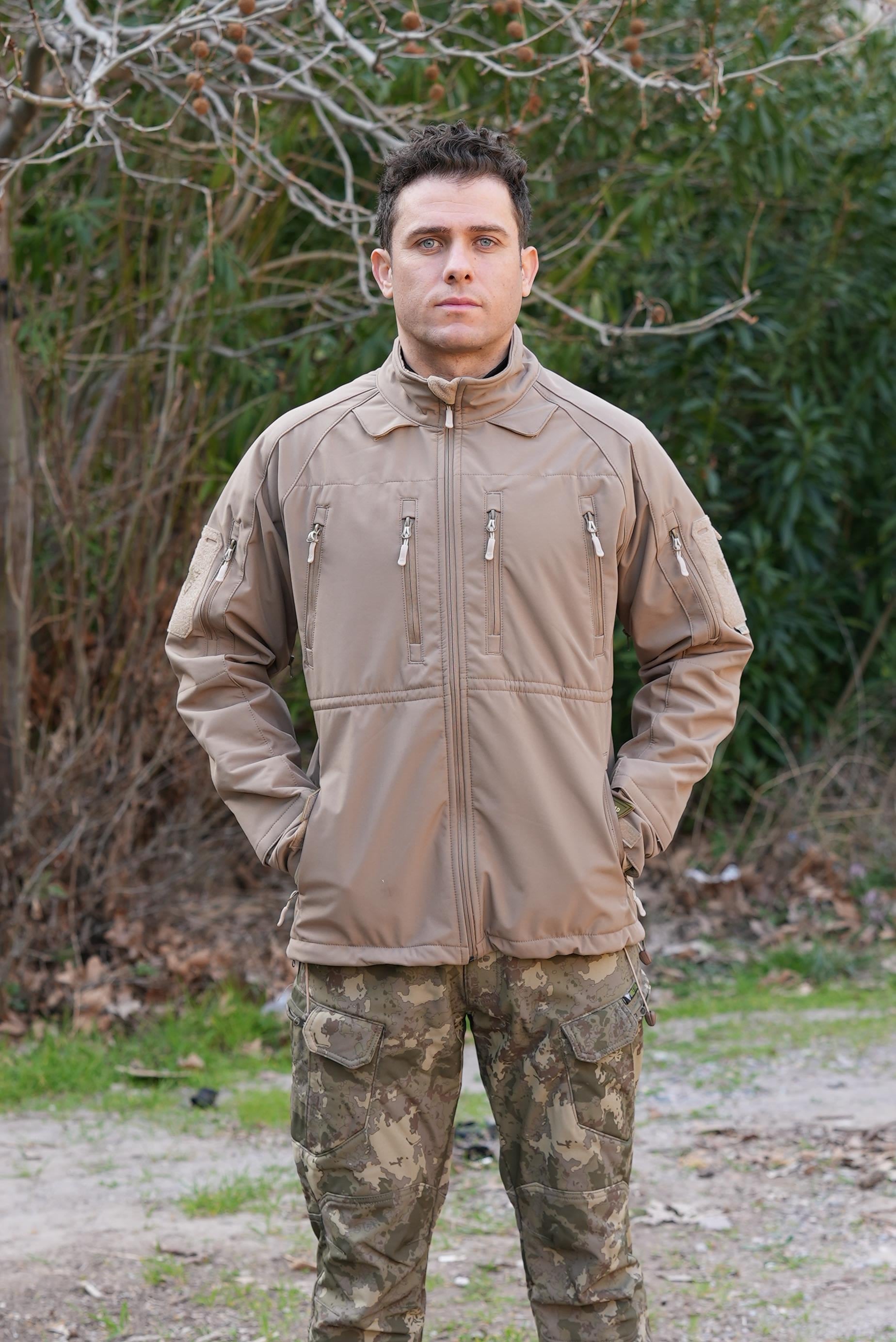 Wolftrap Tactical 11 Cepli Softshell Soğuk Geçirmez Mont Bej | Softshell Mont Modelleri Ve Fİyatları | Şimşekoğlu Askeri Malzeme
