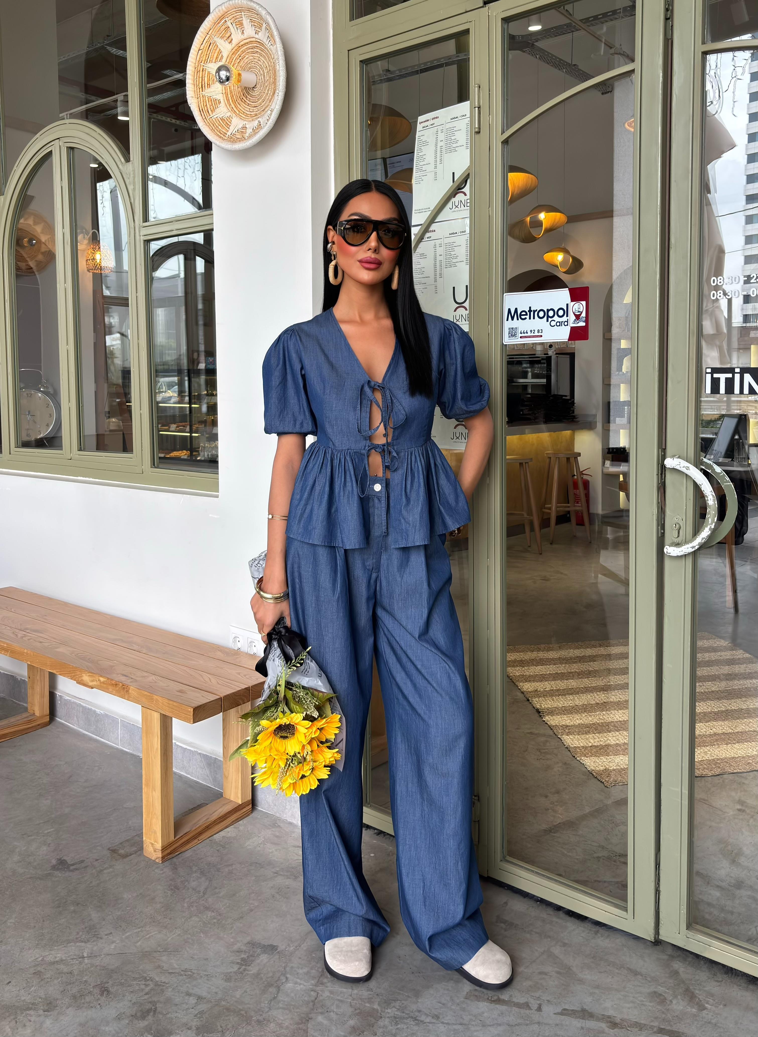 DENIMIA İKİLİ TAKIM - Denim Mavi