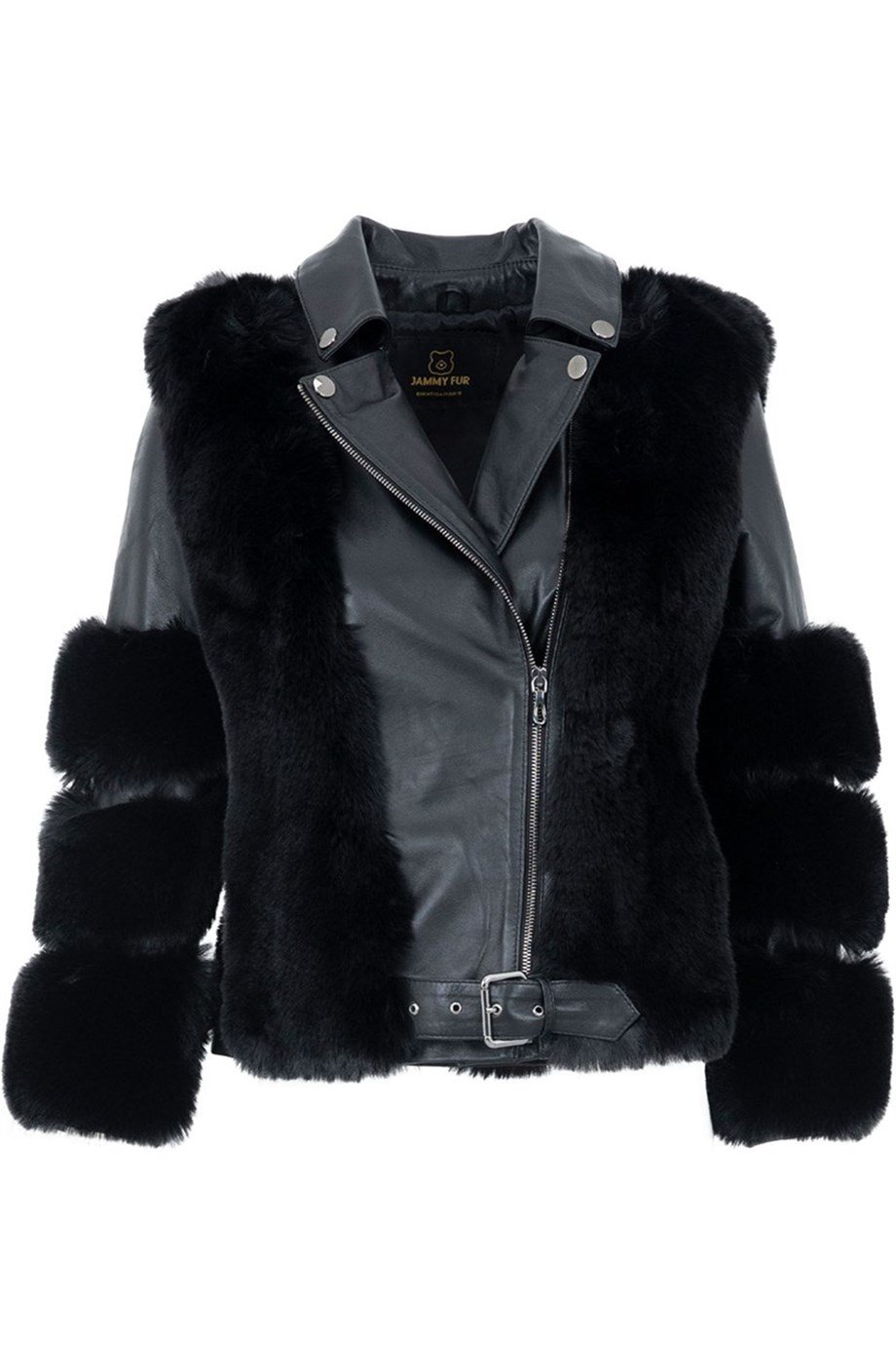 FURLE Deri Ceket - Siyah