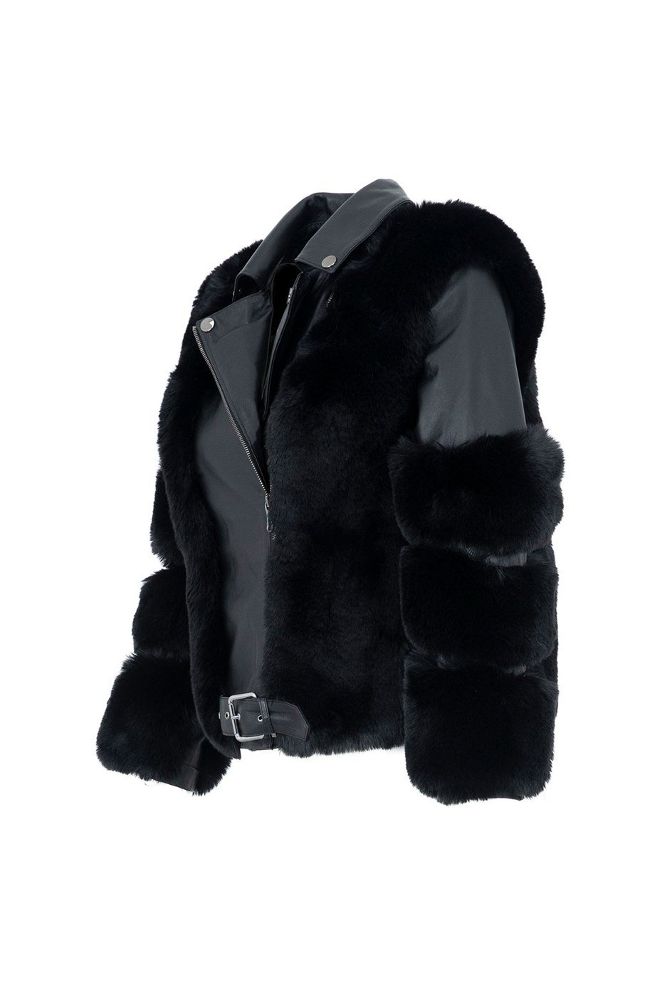 FURLE Deri Ceket - Siyah