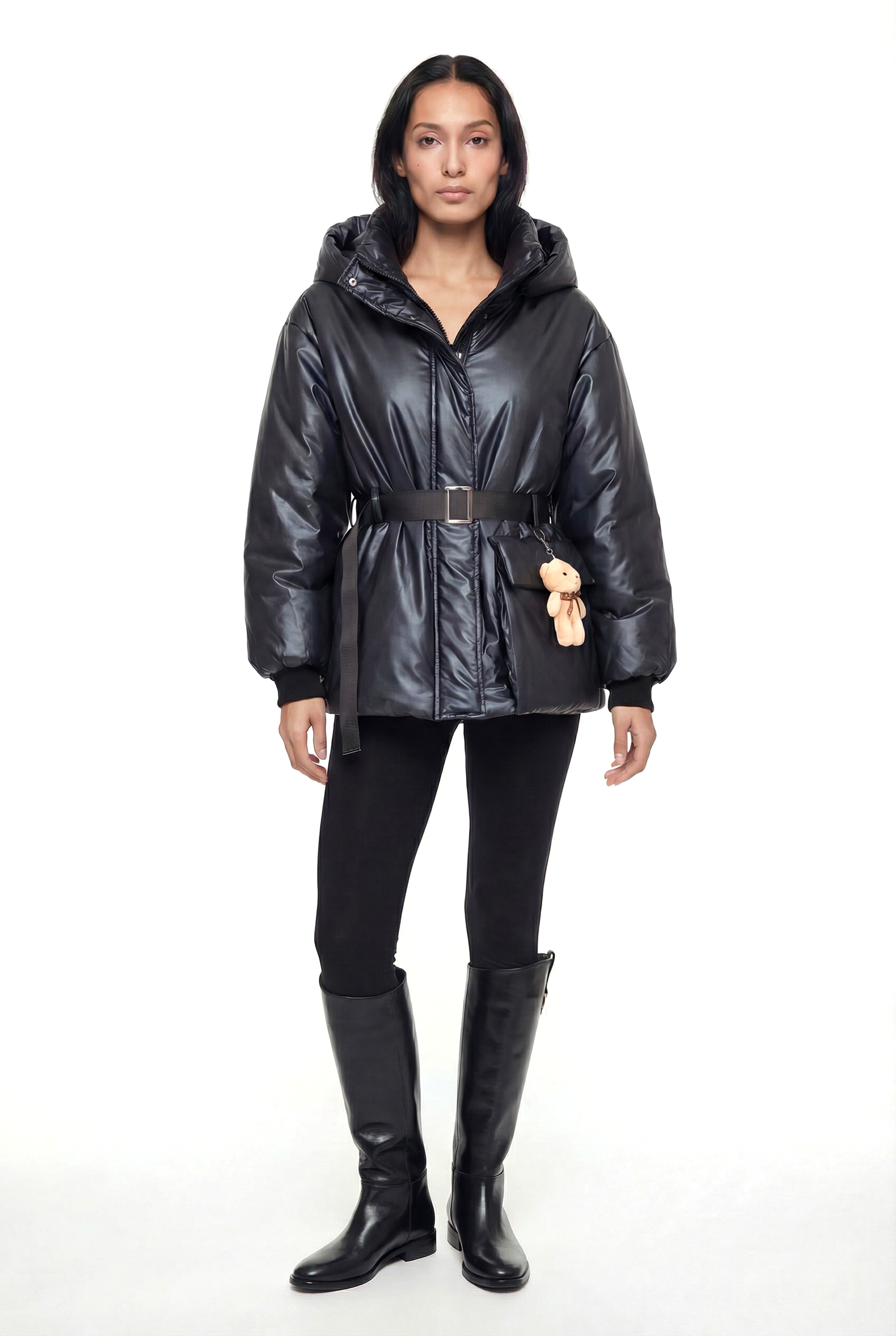 JANE BLACK Şişme Mont - Siyah