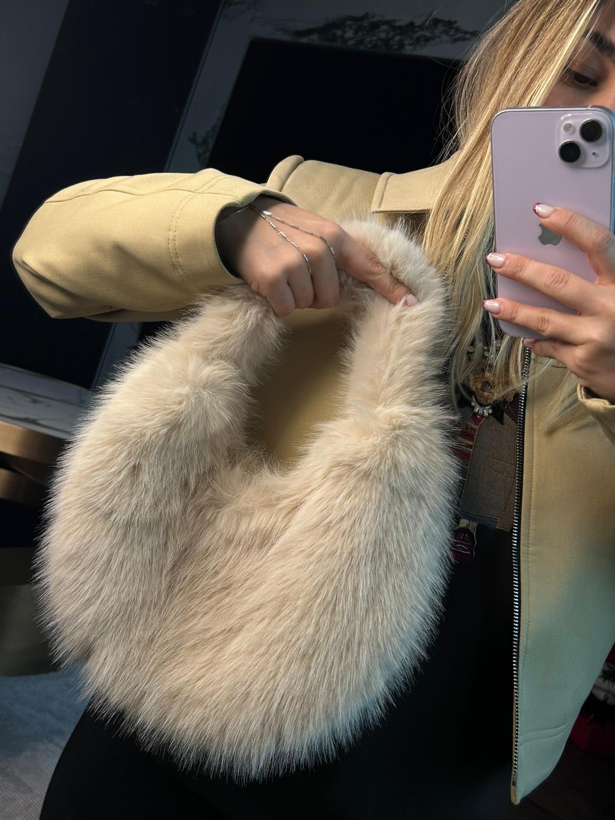 JF Kürk Çanta - Bej