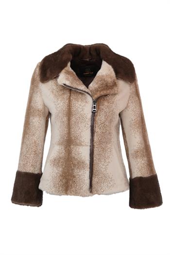 ALIEN Suni Kürk Ceket - Latte