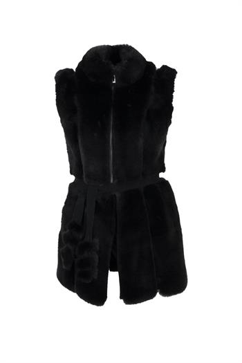 BIANCA Fonksiyonel Suni Kürk - Siyah