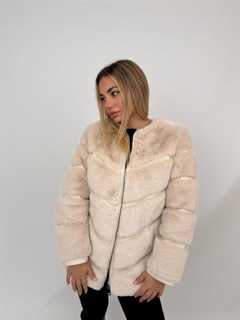 CLASSIC EDITION Suni Kürk Ceket - Bej