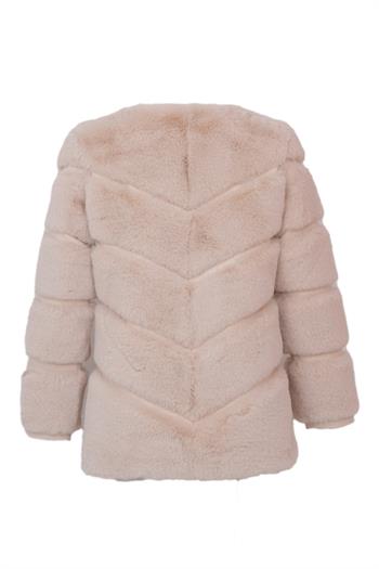 CLASSIC EDITION Suni Kürk Ceket - Bej