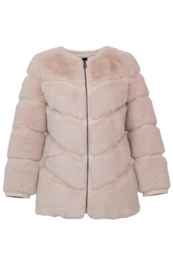 CLASSIC EDITION Suni Kürk Ceket - Bej