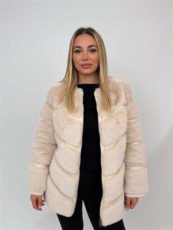 CLASSIC EDITION Suni Kürk Ceket - Bej