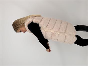 CLASSIC Suni Kürk Yelek - Bej