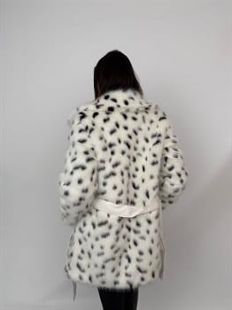 CORDELIA Suni Kürk Ceket - Leopar