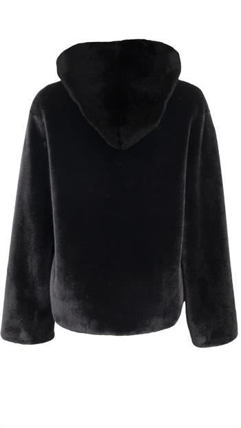 COS Suni Kürk Ceket - Siyah