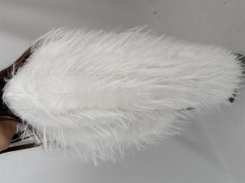 COZY Suni Kürk Ceket - Beyaz