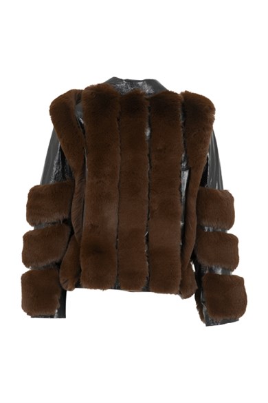 FURLE Deri Ceket - Kahverengi