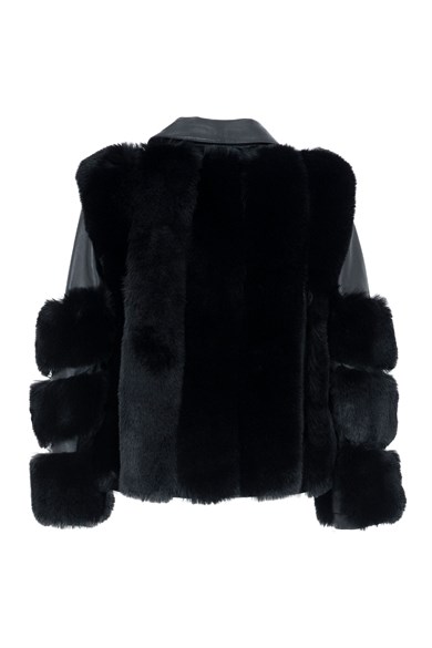 FURLE Deri Ceket - Siyah