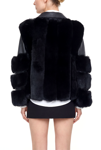 FURLE Deri Ceket - Siyah