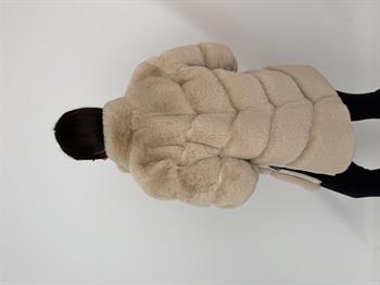 GALA Suni Kürk Ceket - Bej