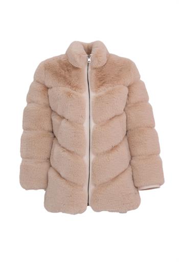 GALA Suni Kürk Ceket - Bej